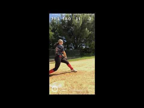 Video of Live Pitching  Blast Motion Sensor metrics