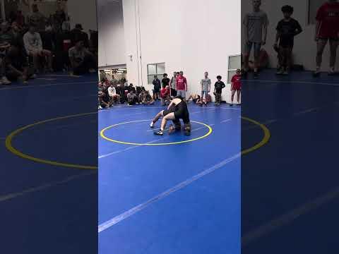 Video of Connor McCullin (Black Singlet, Green Ankle Band) Waterway Duals 2023