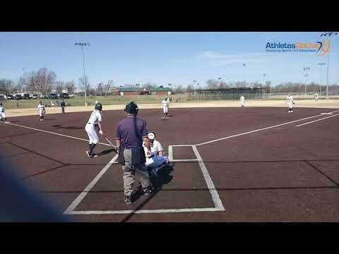 Video of Hits a standup double