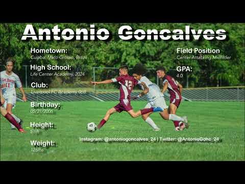 Video of Antonio Goncalves | Attacking Midfielder | Highlight updated 2022 season