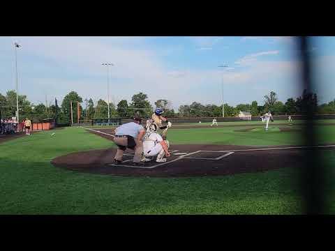 Video of 8/12 line drive base hit
