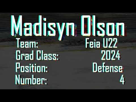 Video of Madisyn Olson   #4   FEIA U22   November Highlights