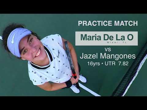 Video of Maria De La O Practice Match 