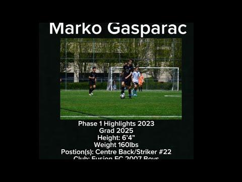 Video of Marko Gasparac Phase 1 Highlights 2023