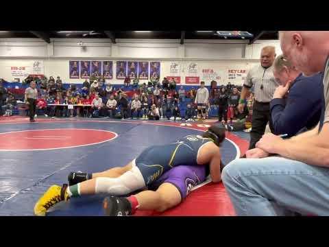 Video of 2023 DAL league championship 197lb finals (Lukas Hines, Sophmore)