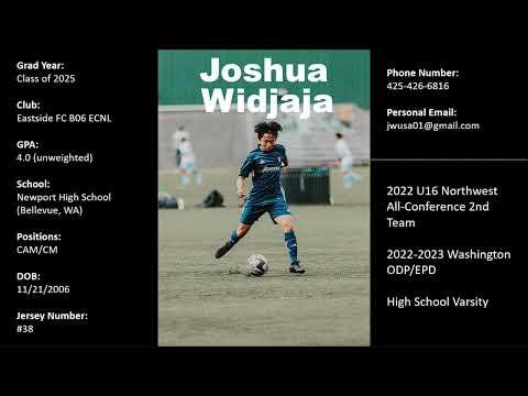 Video of Joshua Widjaja (2022-2023) ECNL Season Highlight Video