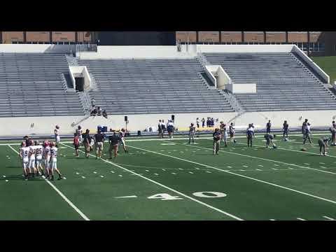 Video of pregame punt- 55 yards 4.5 hangtime