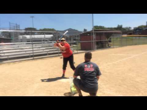 Video of Addie Glassburn hitting 2