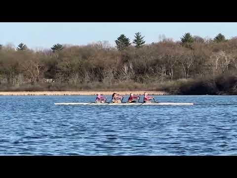 Video of Excited for 1st Regatta:  3rd Seat (red)