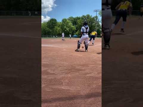 Video of Elly's softball, double at bat