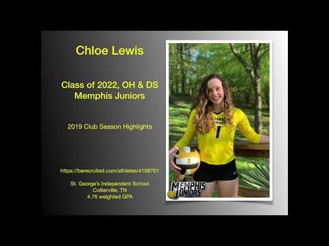 Video of Chloe Lewis, Class of 2022, OH & DS, 2019 Memphis Juniors Volleyball Season Highlights