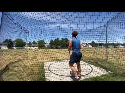 Video of 198'1". 7-11-20  1.6 kg Discus Throw,  Avery Shunneson