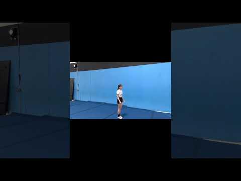 Video of tumbling, jumps to tumbling, 1 stunt