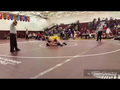 Video of Jacob Thomas (Gold) AAA Region III Championship Match 2/18/17, Regional Champ 182