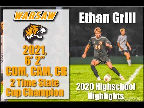 Video of Ethan Grill, Fall High School Highlights. 2021, CAM, CDM, CB. Two time Indiana State Cup Champion.