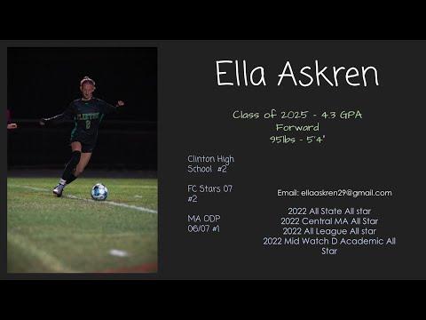 Video of Ella Askren Soccer Highlights - Class of 2025