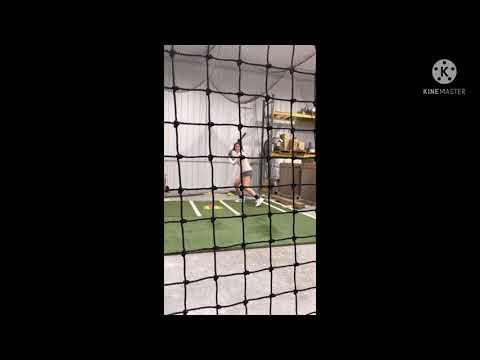 Video of 11/28/21 Reps during lesson (line drive focused)