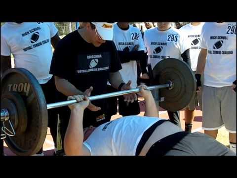 Video of OL Adam Lawhorn High School Combine Challenge