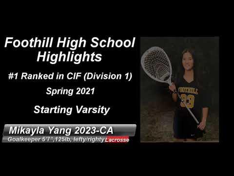 Video of Foothill High School Goalie Highlights 