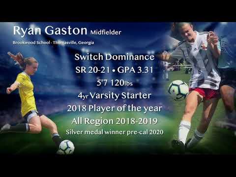 Video of 2019-2020 Highlights Ryan Gaston Soccer Recruiting Video, Class of 2021