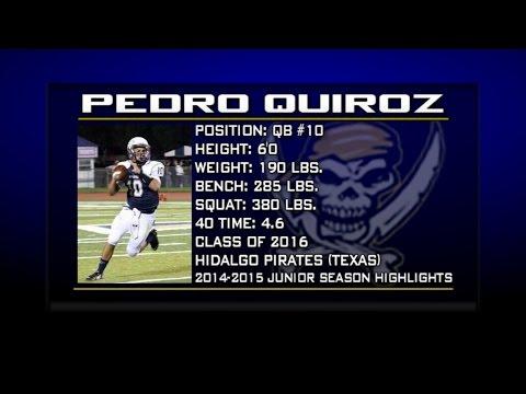 Video of Hidalgo Pirates QB #10 Pedro Quiroz (Junior Highlights)