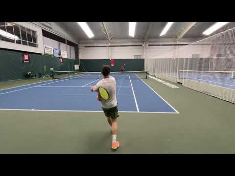 Video of Evan Timmerman - Down the Line Forehands Drill on April 3 , 2023