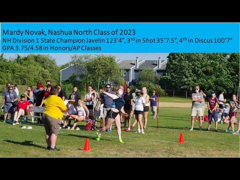 Video of 2023 Madelyn Novak 2021 NH State Javelin Champ, Shot, Discus