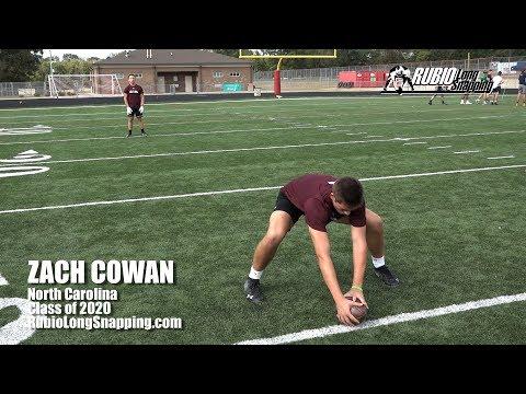 Video of Zach Cowan  long snapper