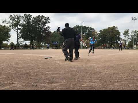 Video of Third base hit