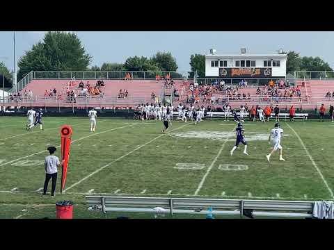 Video of QB Nice toss into coverage