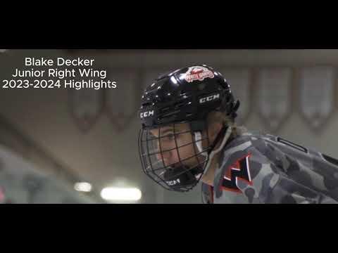 Video of Blake Decker - 2023-2024 MWHS Hockey Highlights