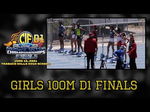 Video of 2021 TF - CIF-ss FINALS (D1) - 100 Meter (Girls)
