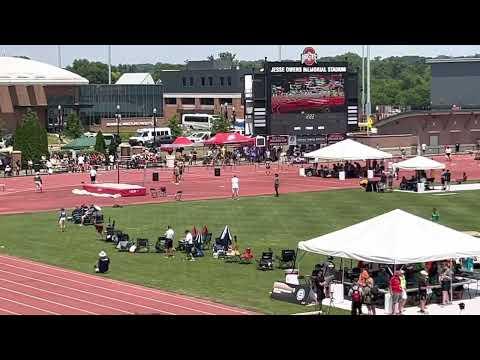 Video of OHSSA D2 State 300 hurdle white jersey lane 1