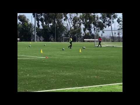 Video of AngieGoalKeeper  work out at Cal State Dominguez University 