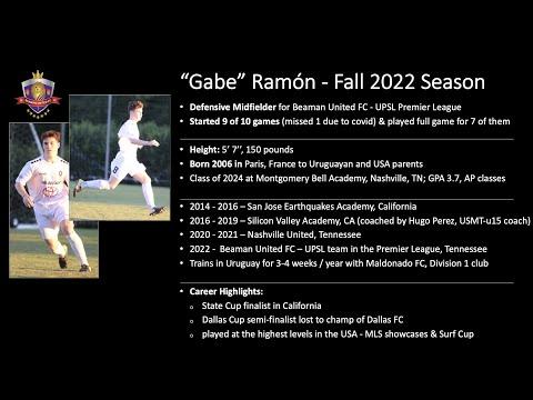 Video of Gabriel Ramon Fall 2022 Season Highlights