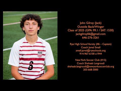 Video of Jack Gilroy Highlights (Winter 2023 - 2024)