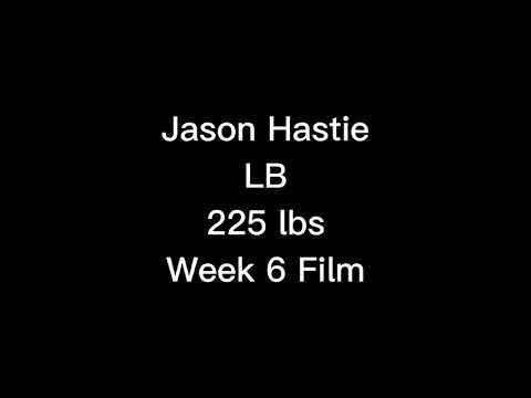 Video of Jason Hastie Week 6 Highlight Tape