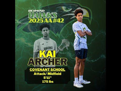Video of Kai Archer 2025 Lefty Mid/Attack End of HS/Summer Highlights