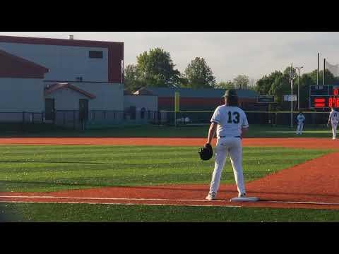 Video of Colton Comstock playing first base on 5/16/23