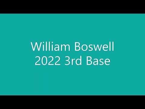 Video of William Boswell 3rd / Pitching February 2022 - Current