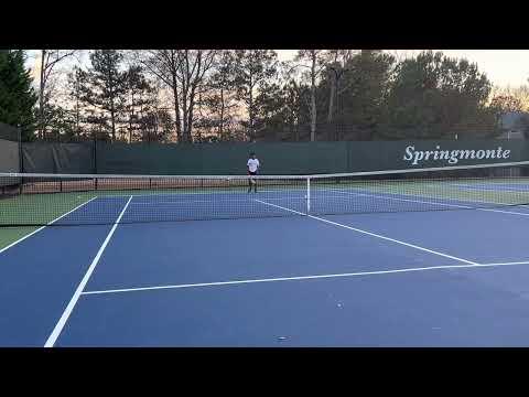 Video of 2022 Sophomore - Shayan's Tennis practice serve