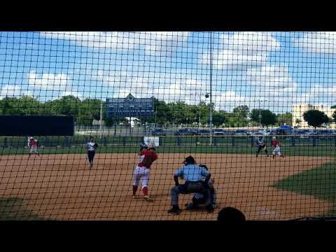 Video of Line drive over 1st base