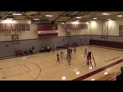 Video of Varsity Game Playing as Outside Hitter (maroon #8)