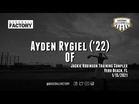 Video of Ayden Rygiel Baseball Factory Showcase 1/15/21