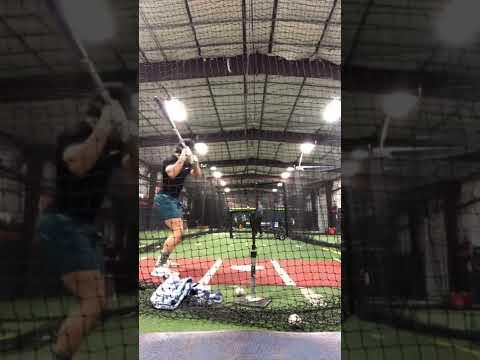 Video of Batting Practice Back View 1/15/2022