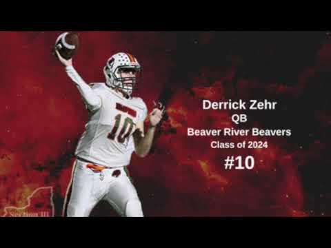 Video of Derrick Zehr #10 QB (Class of 2024) Beaver River Beavers (Section III)