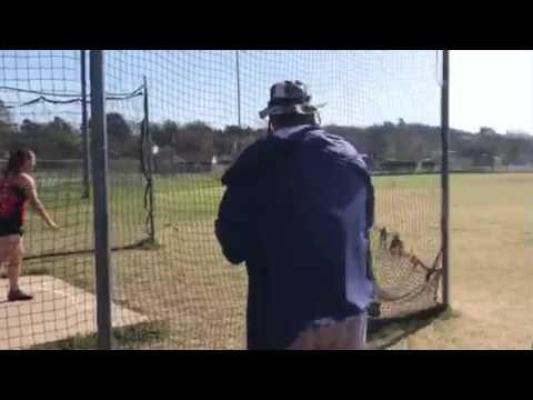 Video of 133'6 1/2" Discus throw at Wilburton
