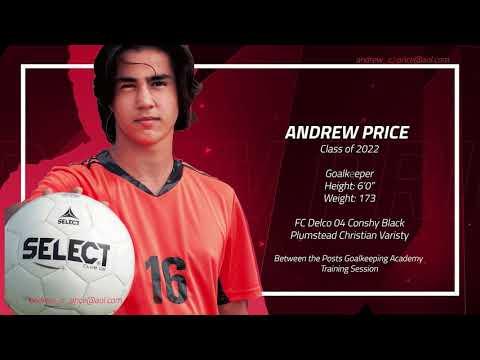 Video of Fall 2020 Training, Andrew Price, Class of 2022 GK