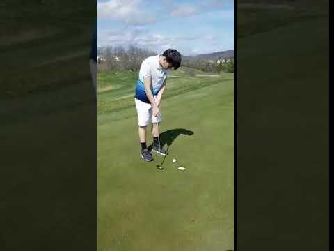 Video of Great putting skills, Ezekiel!