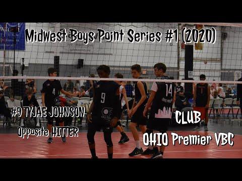 Video of Midwest Boys Point Series #1 (2020) TyJae Johnson Highlights (OHIO PREMIER VOLLEYBALL CLUB 15u-1)